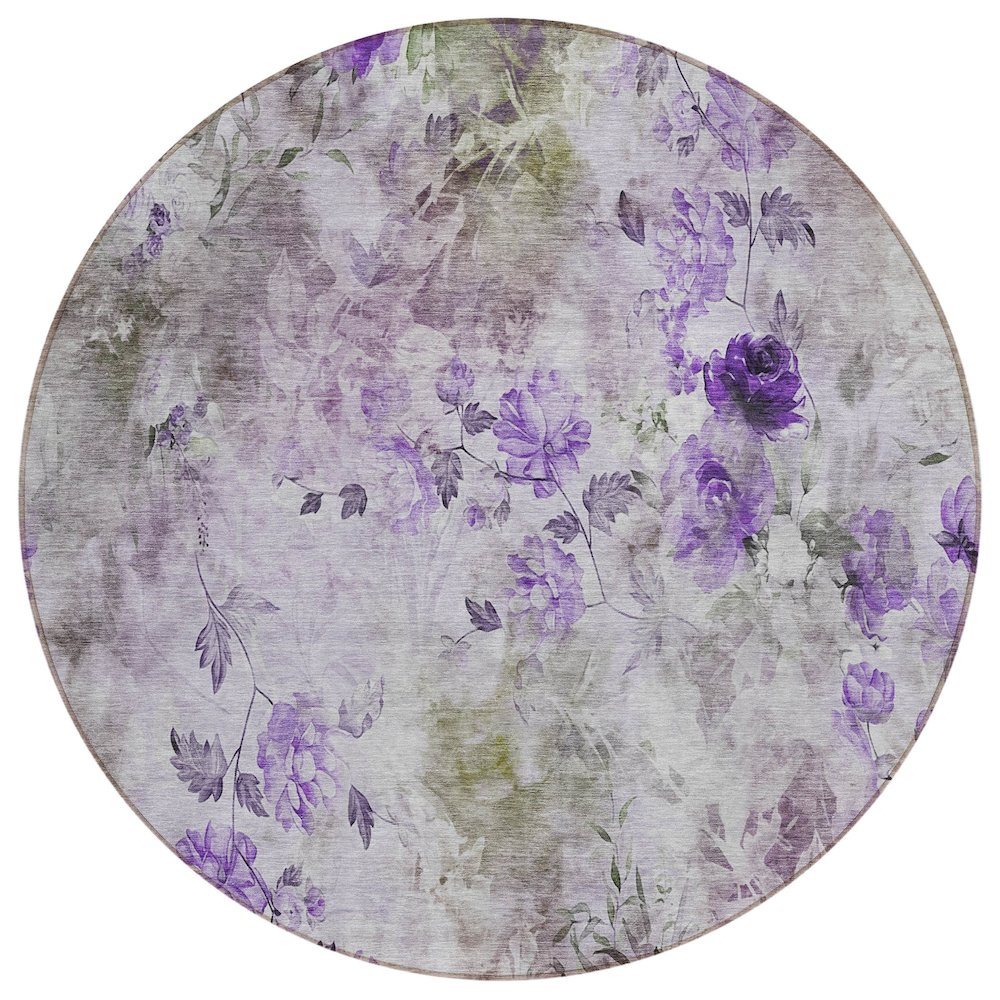 Chantille ACN724 Purple 8' x 8' Rug. Picture 1