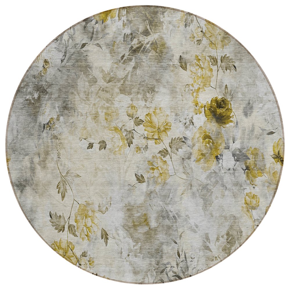 Chantille ACN724 Brown 8' x 8' Rug. Picture 1