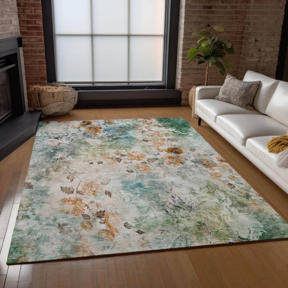 Chantille ACN724 Teal 2'6" x 3'10" Rug. Picture 7