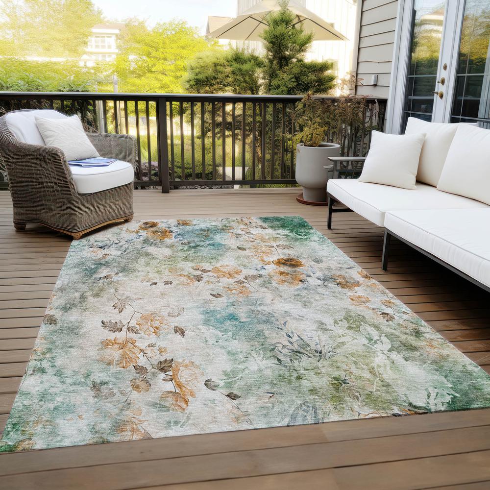 Chantille ACN724 Teal 2'6" x 3'10" Rug. Picture 9