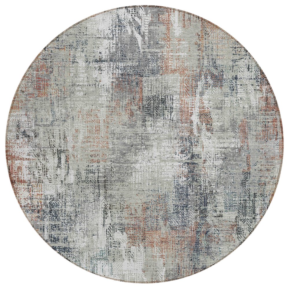 Chantille ACN725 Brown 8' x 8' Rug. Picture 1