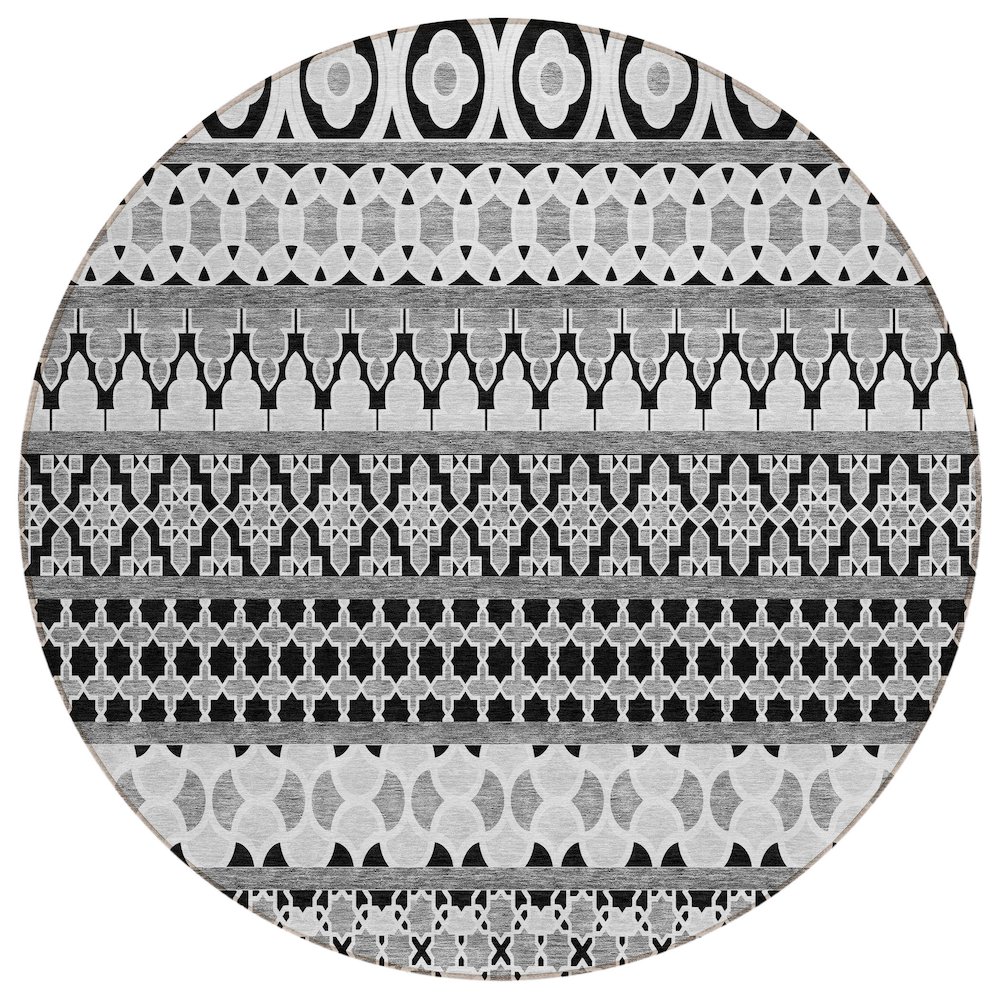 Chantille ACN726 Black 8' x 8' Rug. Picture 1