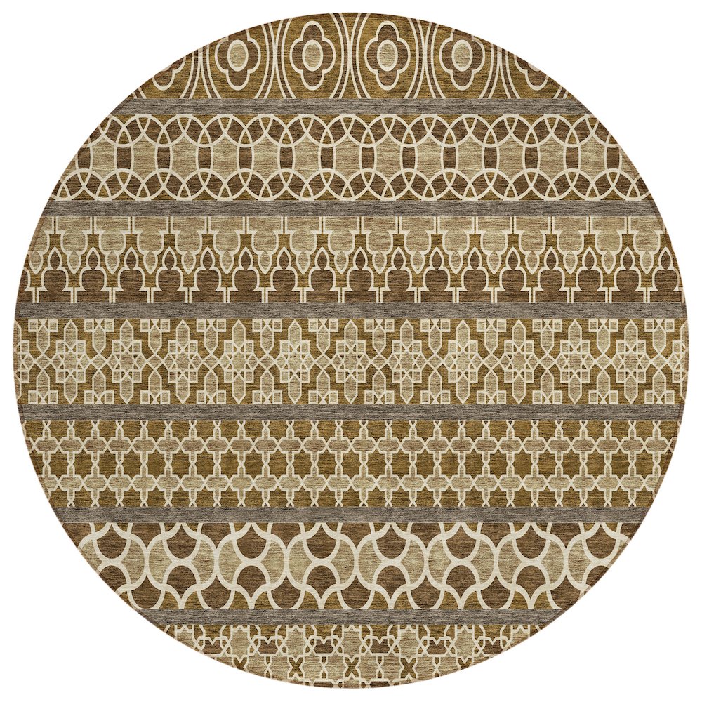 Chantille ACN726 Brown 8' x 8' Rug. Picture 1