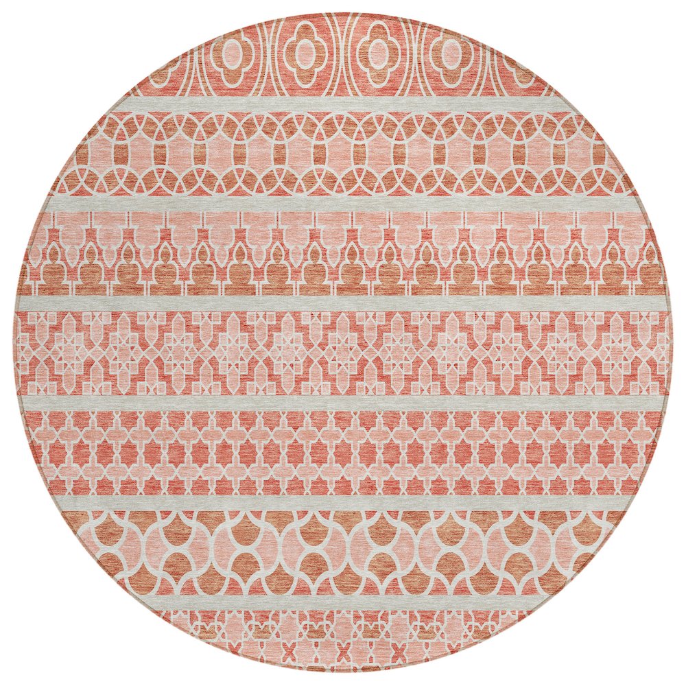 Chantille ACN726 Orange 8' x 8' Rug. Picture 1