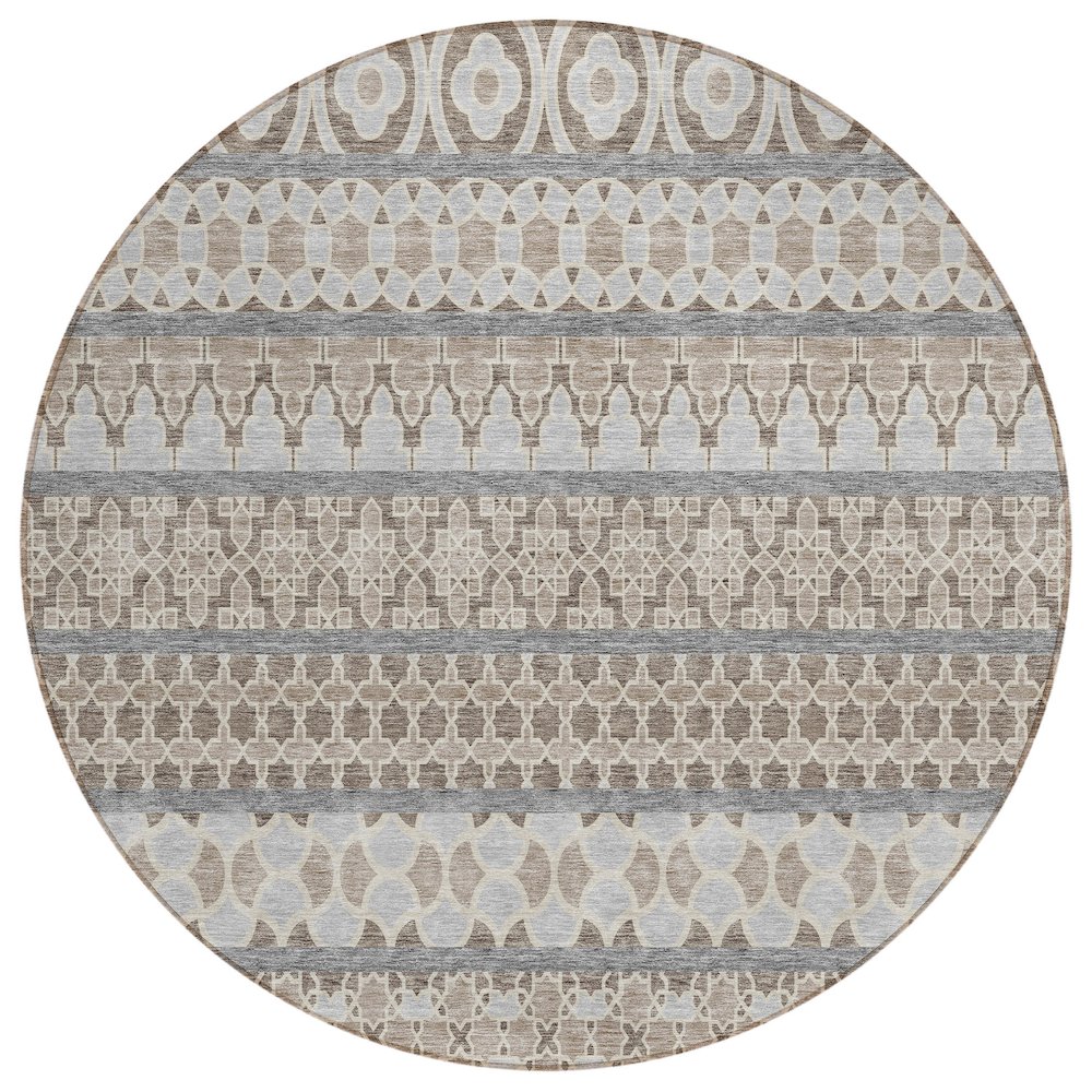 Chantille ACN726 Brown 8' x 8' Rug. Picture 1