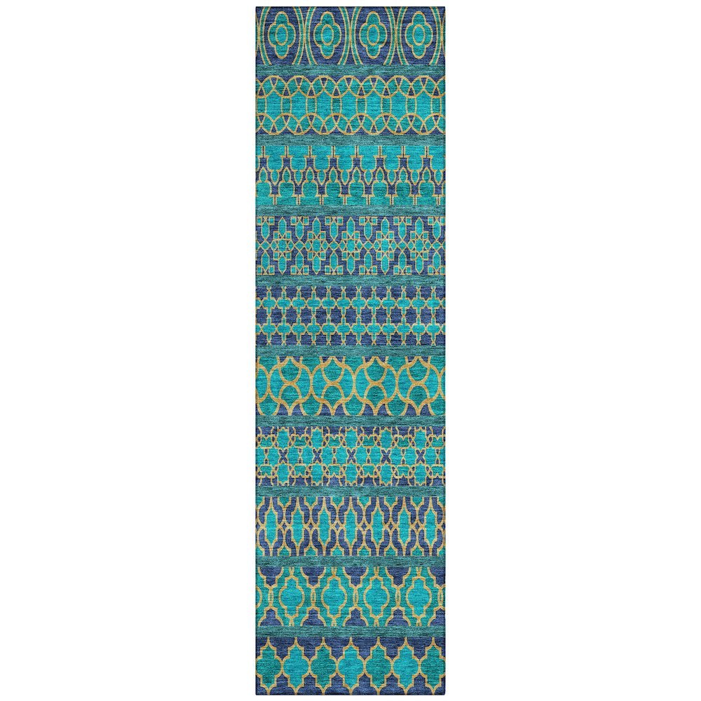 Chantille ACN726 Teal 2'3" x 7'6" Rug. Picture 1