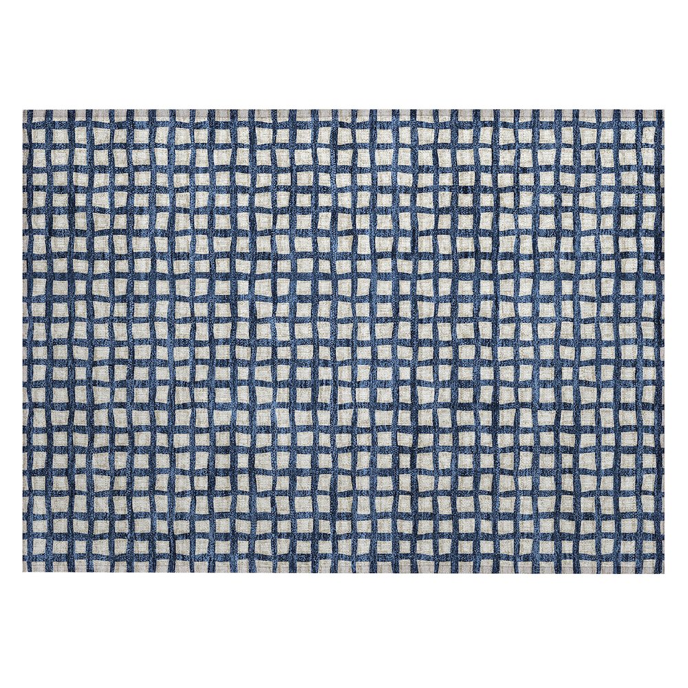 Chantille ACN727 Blue 1'8" x 2'6" Rug. Picture 1