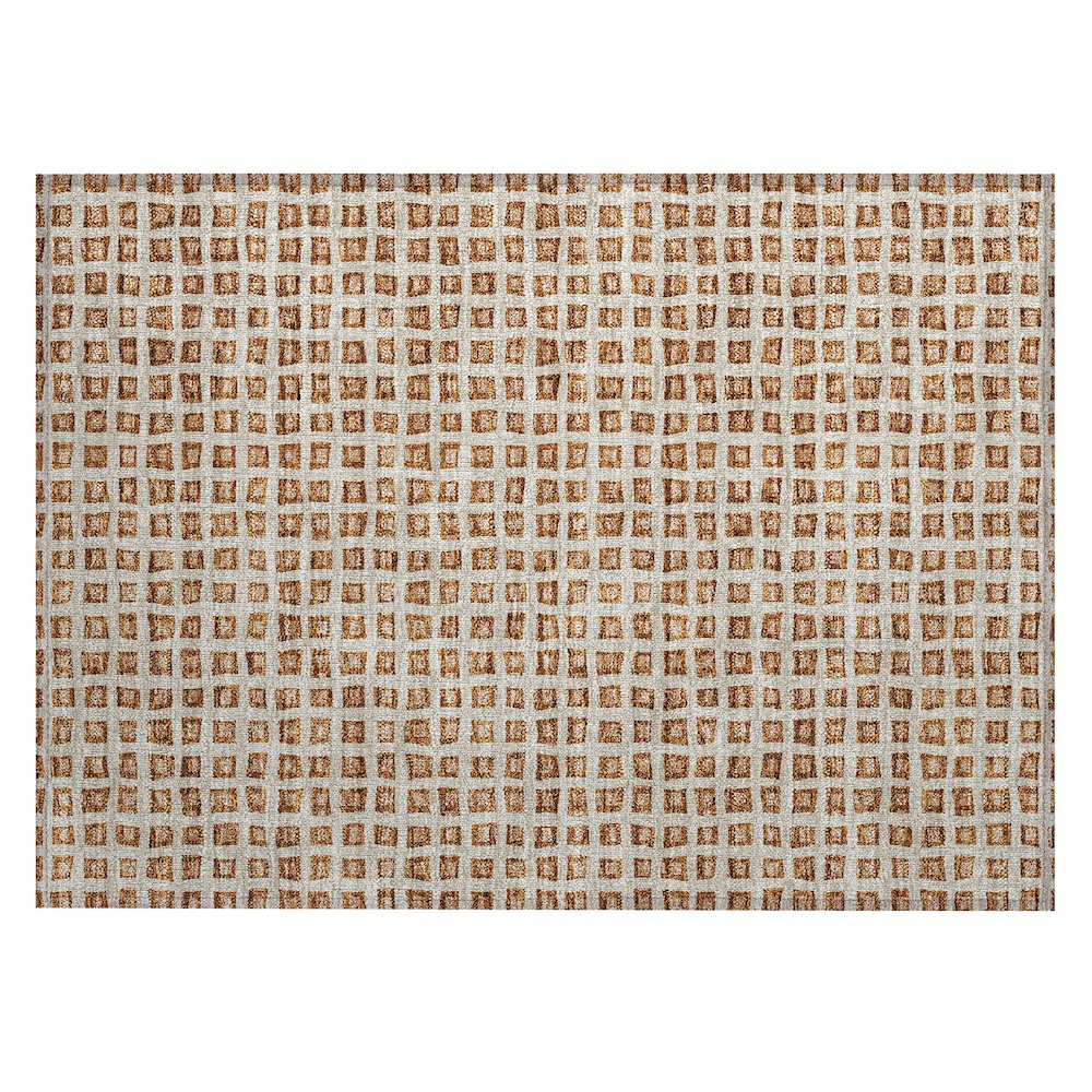Chantille ACN727 Orange 1'8" x 2'6" Rug. Picture 1