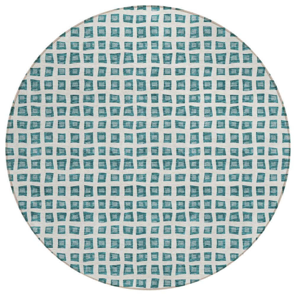 Chantille ACN727 Teal 8' x 8' Rug. Picture 1