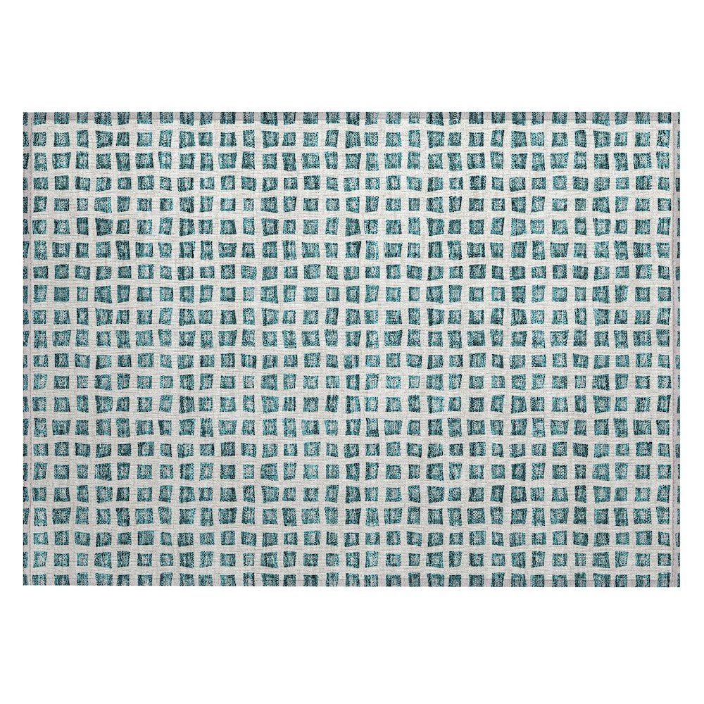 Chantille ACN727 Teal 1'8" x 2'6" Rug. Picture 1