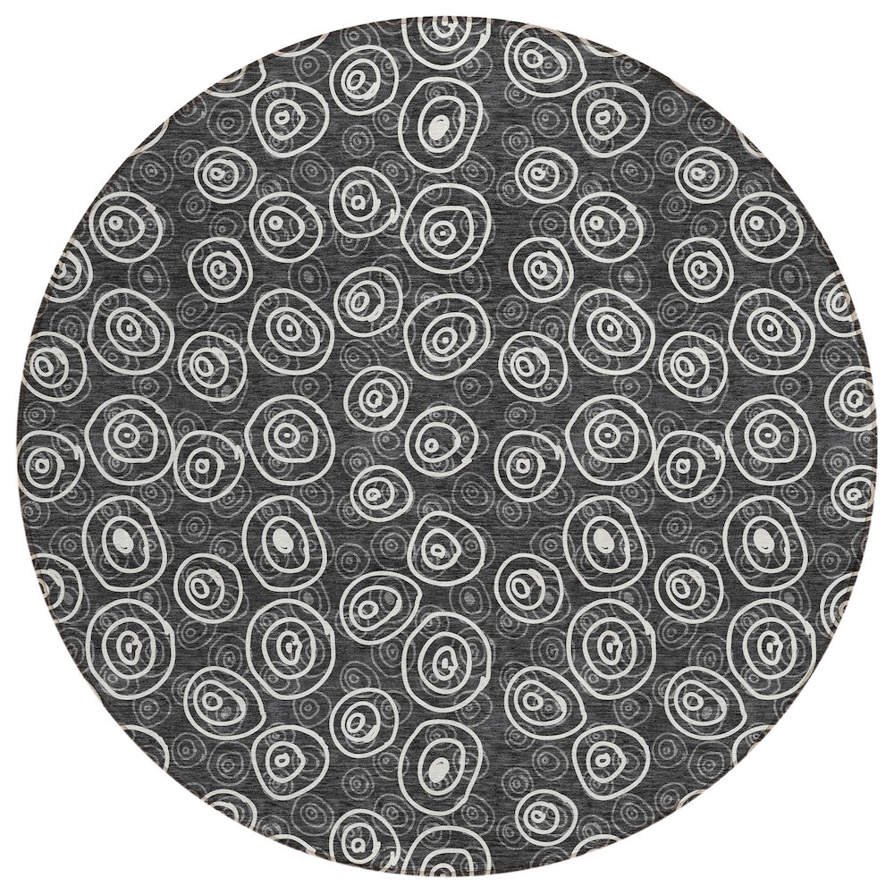 Chantille ACN728 Black 8' x 8' Rug. Picture 1