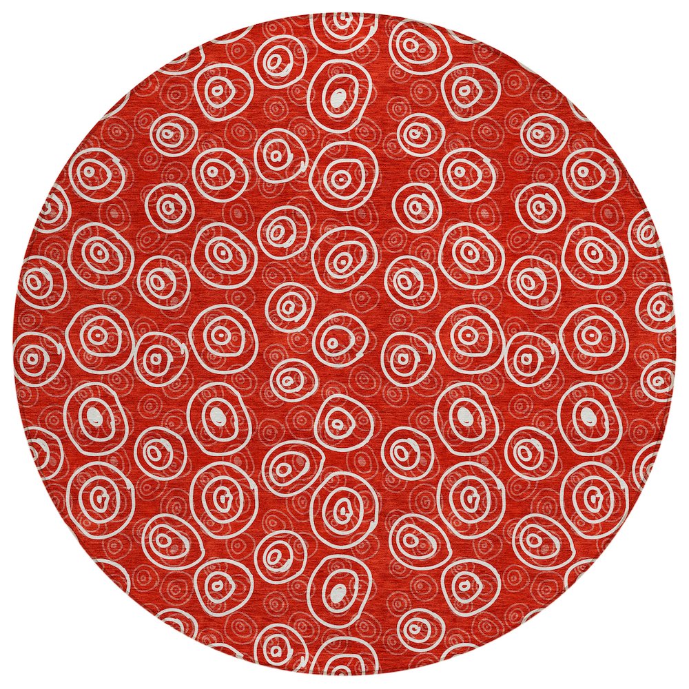 Chantille ACN728 Red 8' x 8' Rug. Picture 1