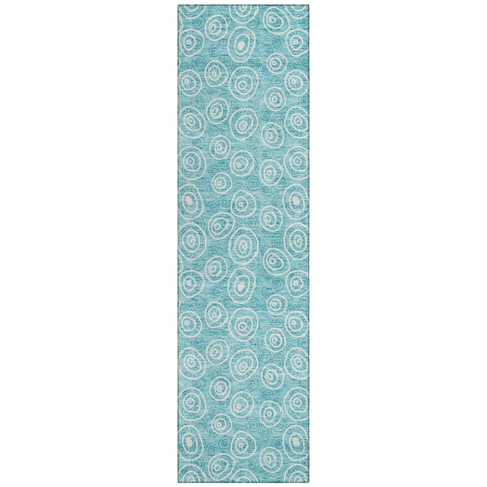 Chantille ACN728 Teal 2'3" x 7'6" Rug. Picture 1
