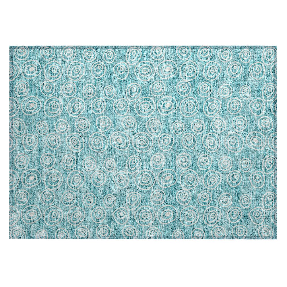 Chantille ACN728 Teal 1'8" x 2'6" Rug. Picture 1