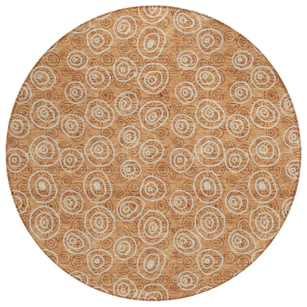Chantille ACN728 Orange 8' x 8' Rug. Picture 1
