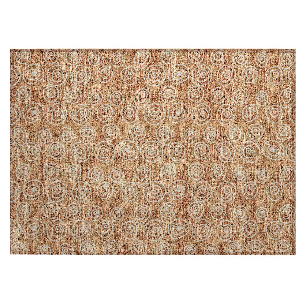 Chantille ACN728 Orange 1'8" x 2'6" Rug. Picture 1