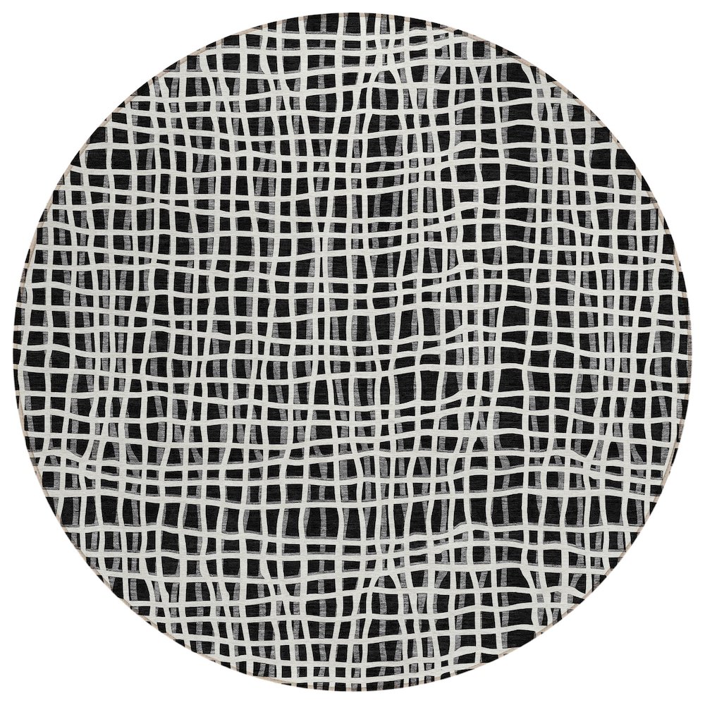 Chantille ACN729 Black 8' x 8' Rug. Picture 1