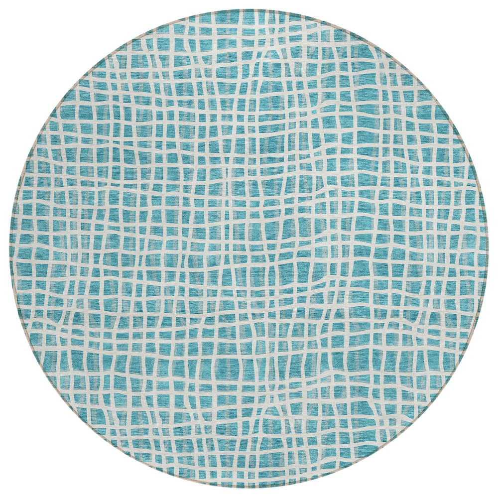Chantille ACN729 Teal 8' x 8' Rug. Picture 1