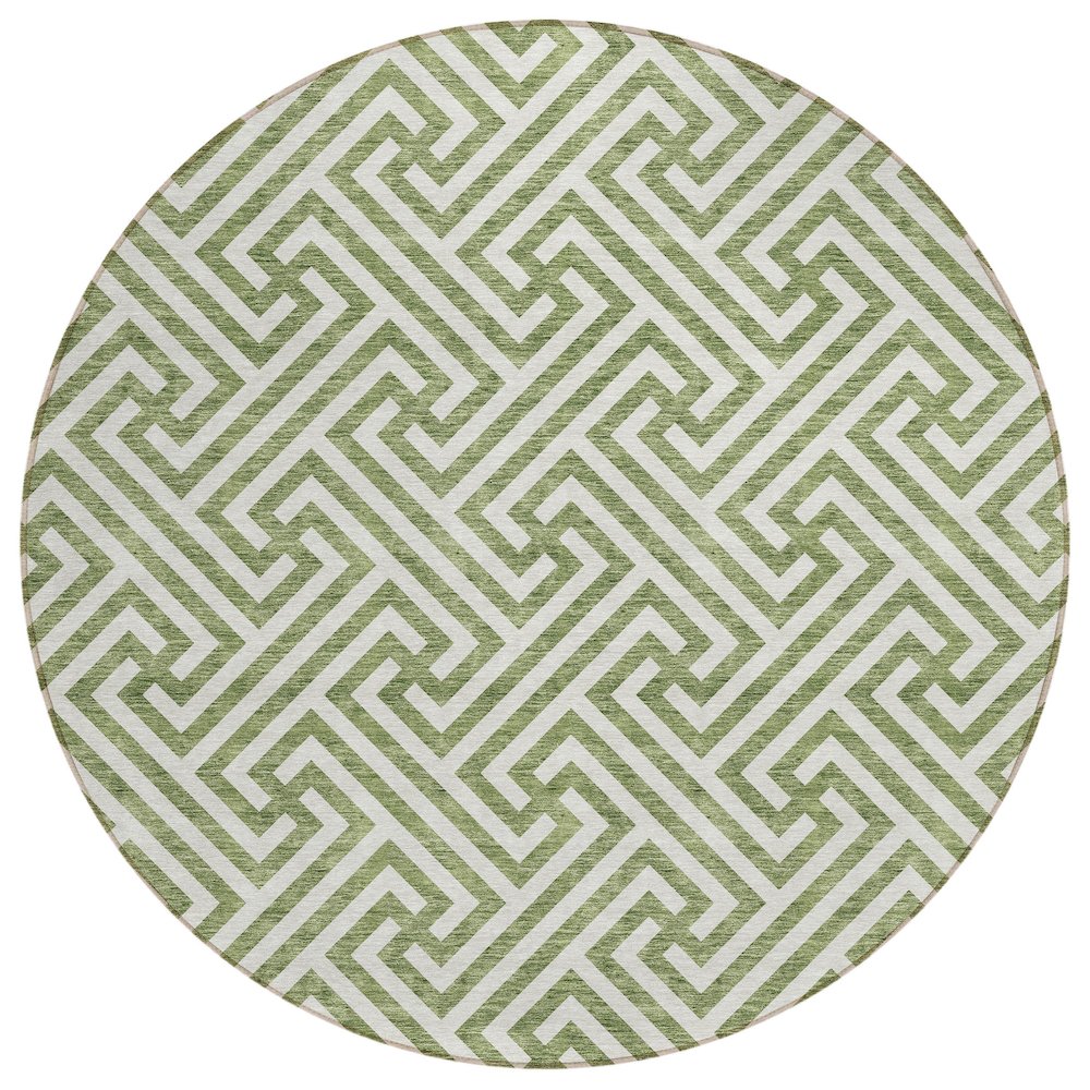 Chantille ACN731 Green 8' x 8' Rug. Picture 1