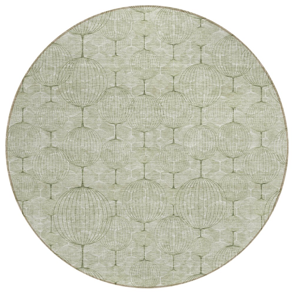Chantille ACN732 Green 8' x 8' Rug. Picture 1