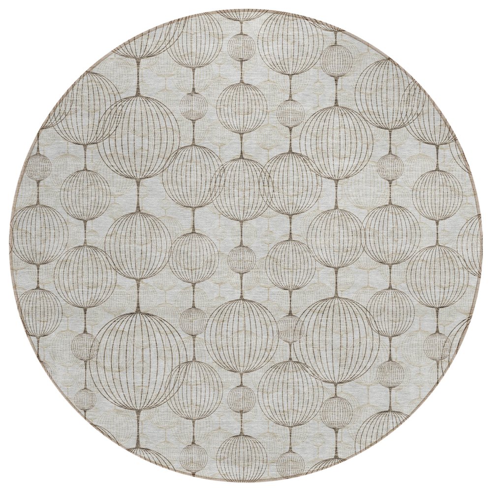 Chantille ACN732 Brown 8' x 8' Rug. Picture 1