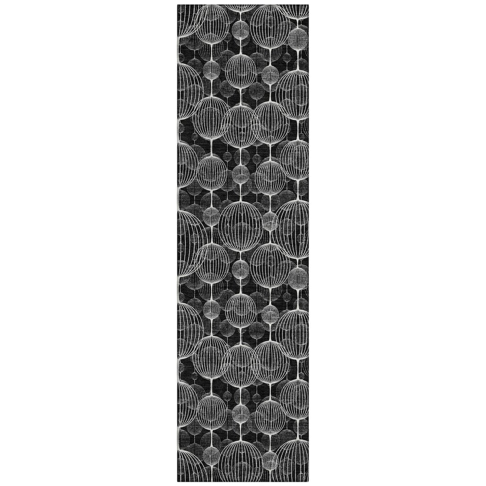 Chantille ACN732 Black 2'3" x 7'6" Rug. Picture 1
