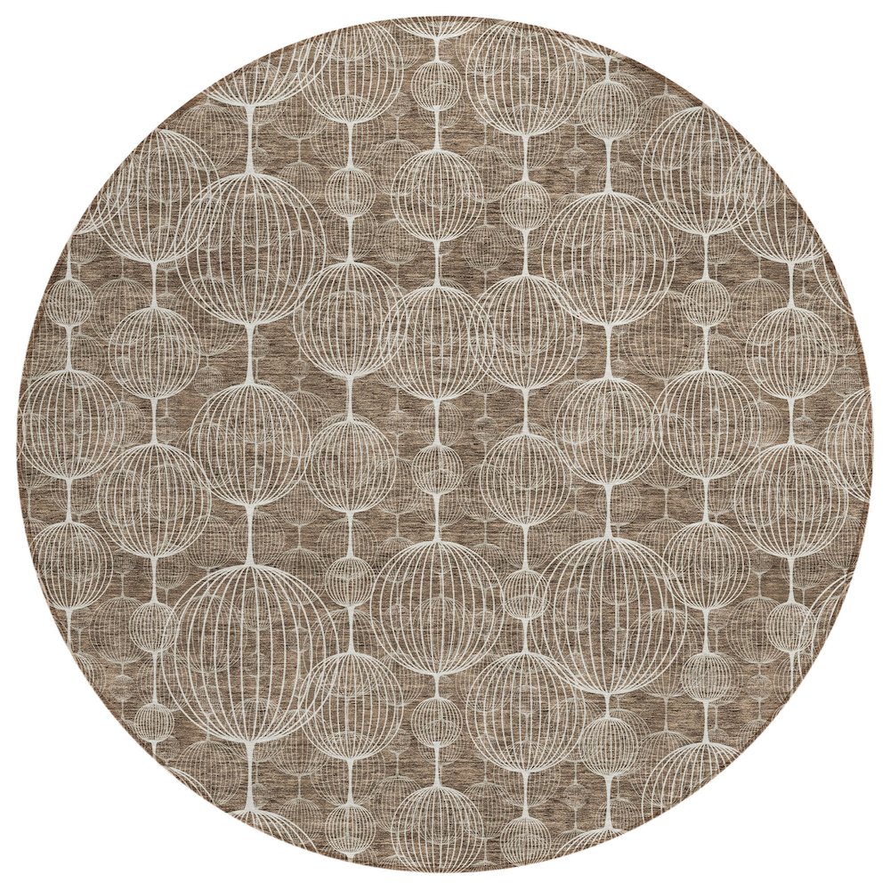 Chantille ACN732 Brown 8' x 8' Rug. Picture 1