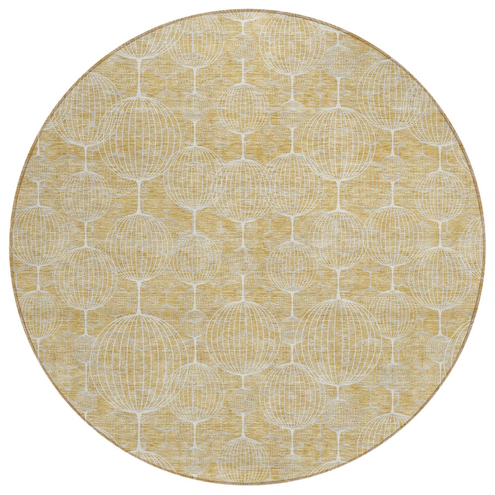 Chantille ACN732 Gold 8' x 8' Rug. Picture 1