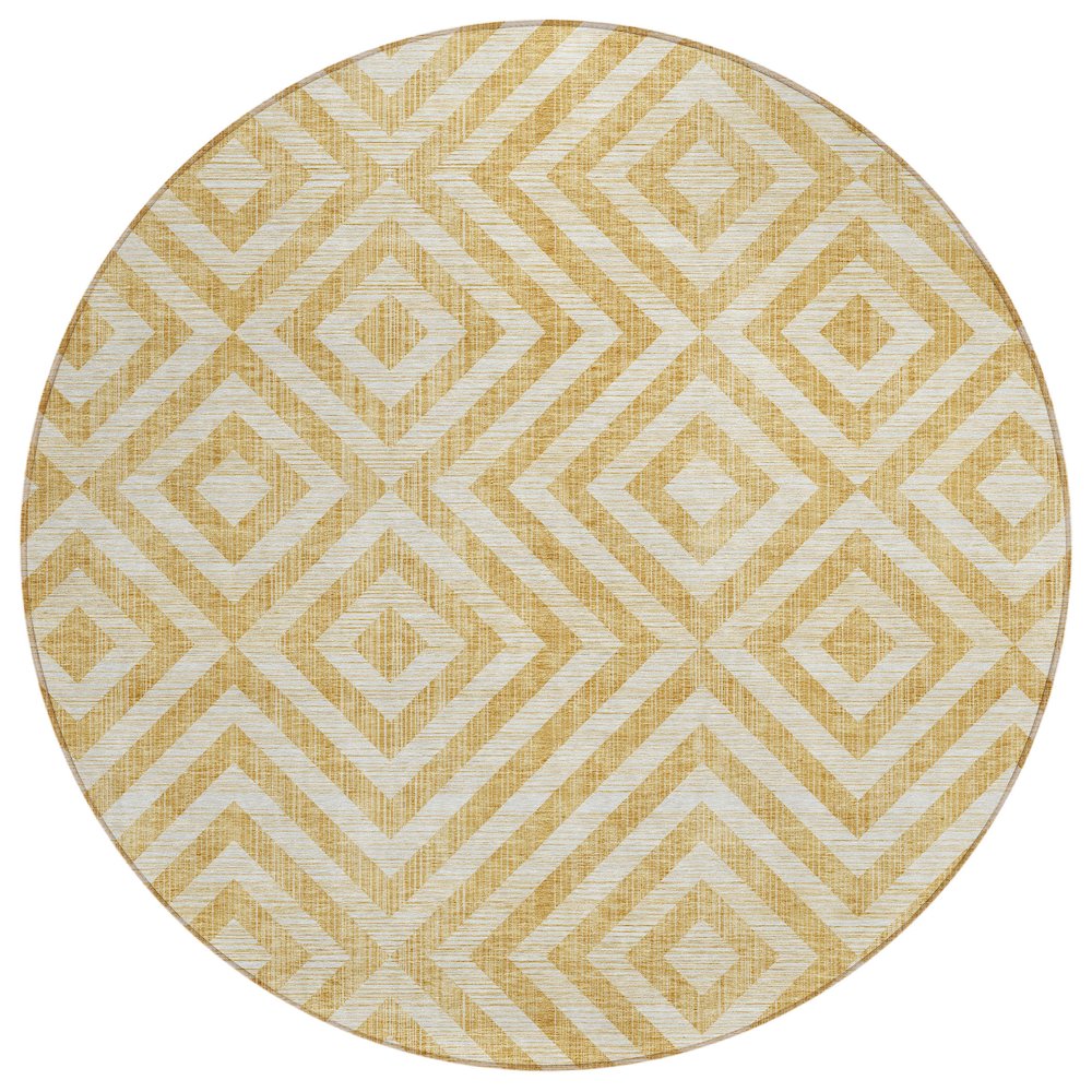 Chantille ACN733 Gold 8' x 8' Rug. Picture 1