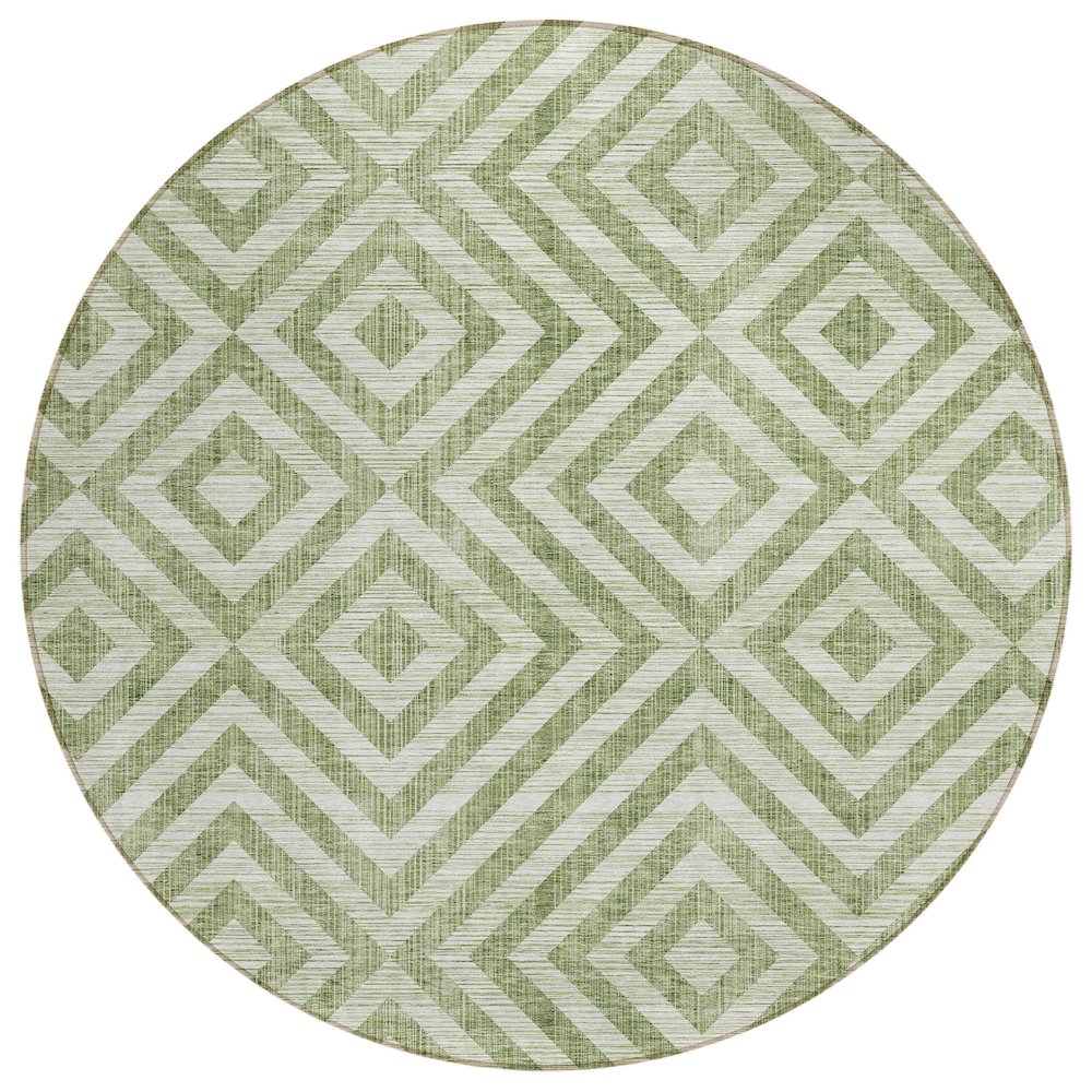 Chantille ACN733 Green 8' x 8' Rug. Picture 1