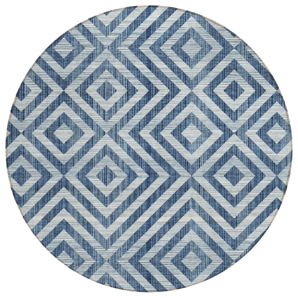 Chantille ACN733 Blue 8' x 8' Rug. Picture 1