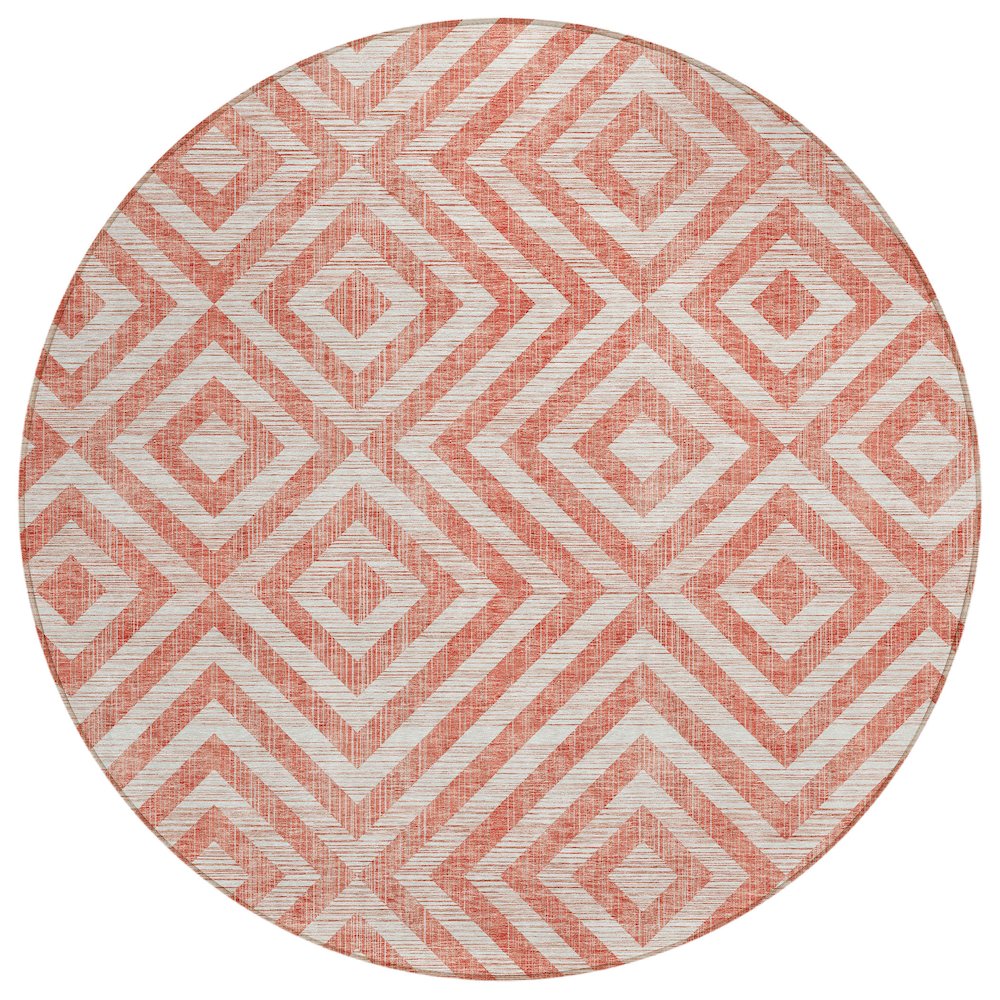 Chantille ACN733 Orange 8' x 8' Rug. Picture 1