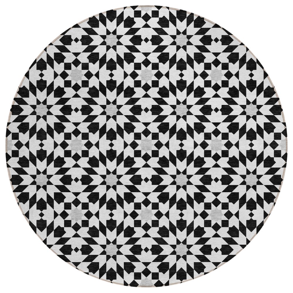 Chantille ACN734 Black 8' x 8' Rug. Picture 1