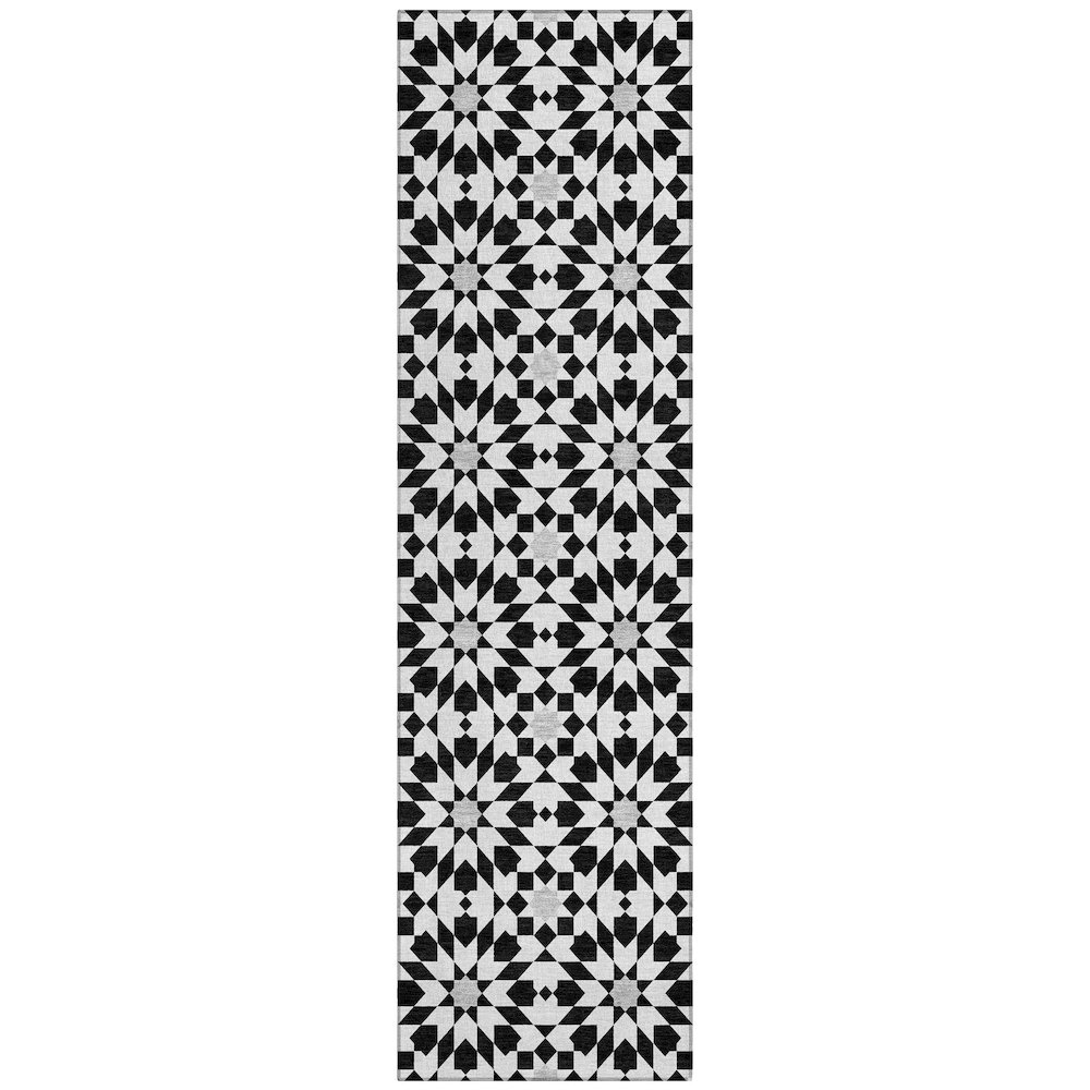 Chantille ACN734 Black 2'3" x 7'6" Rug. Picture 1