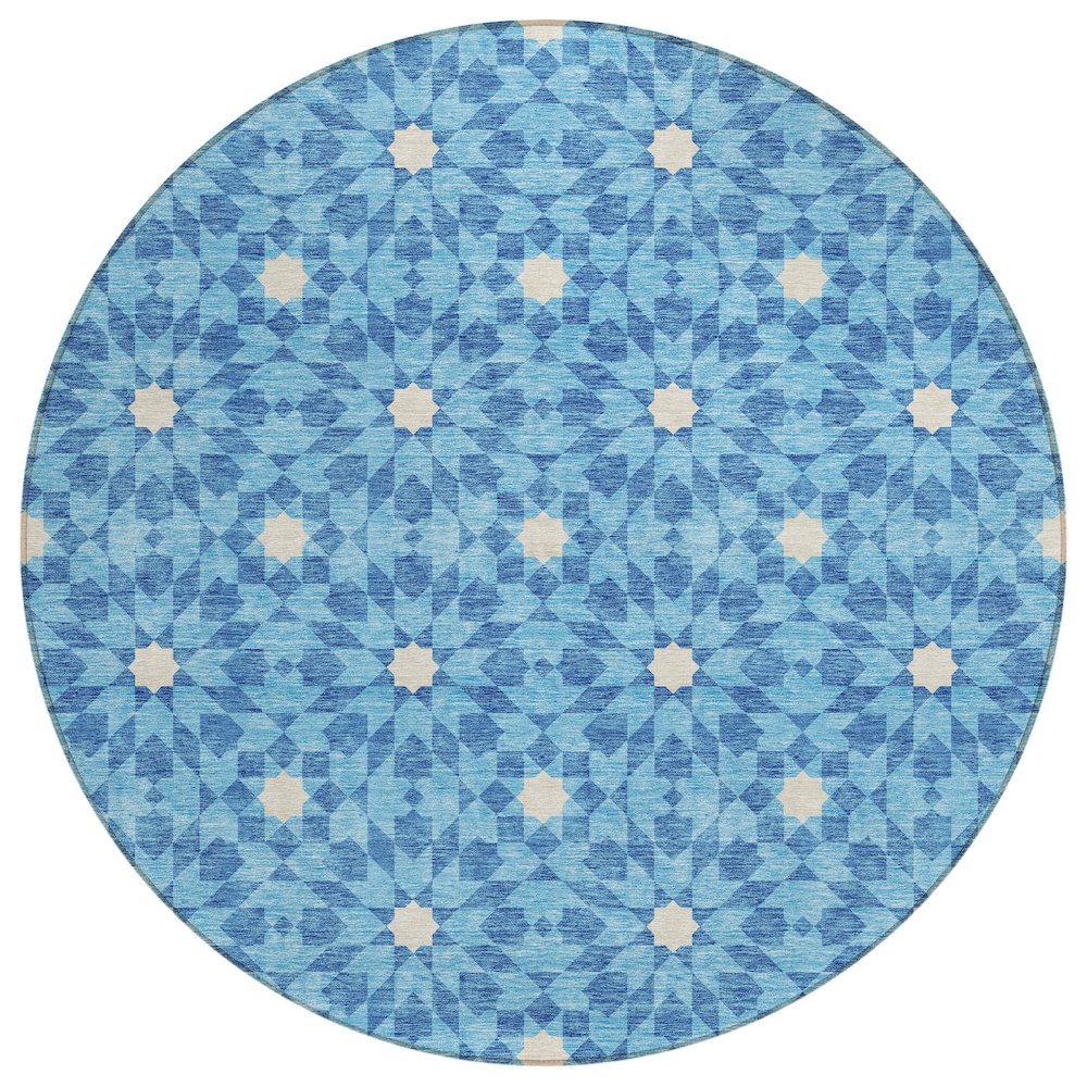 Chantille ACN734 Blue 8' x 8' Rug. Picture 1
