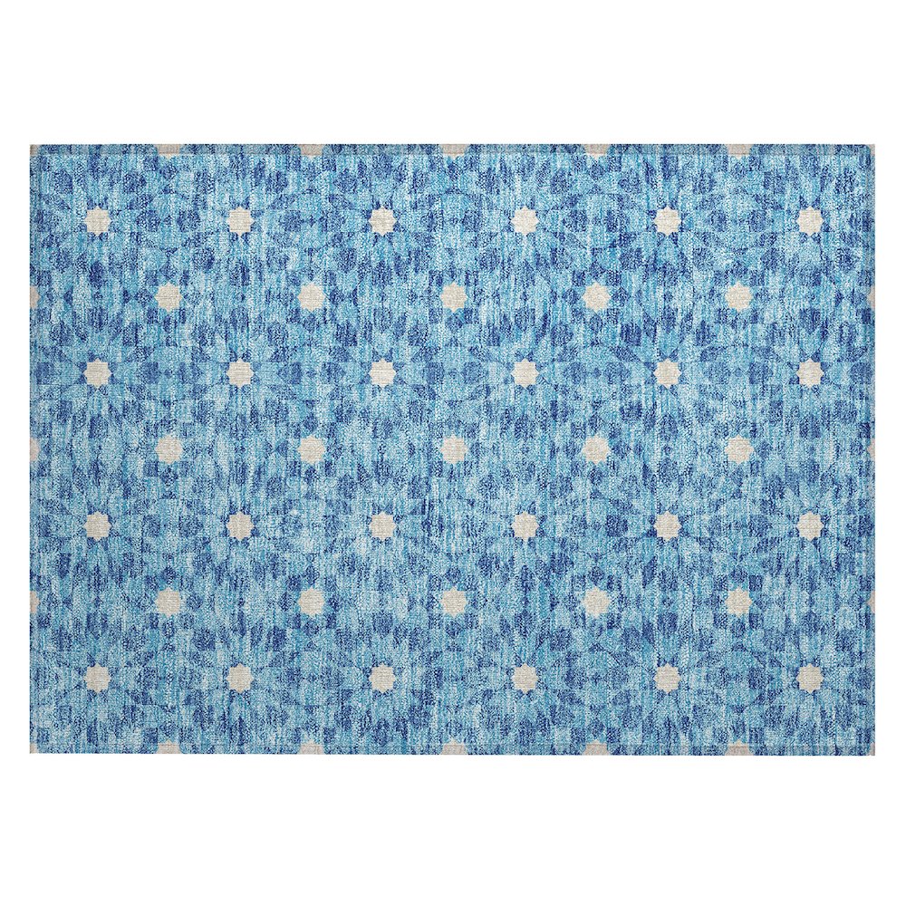Chantille ACN734 Blue 1'8" x 2'6" Rug. Picture 1
