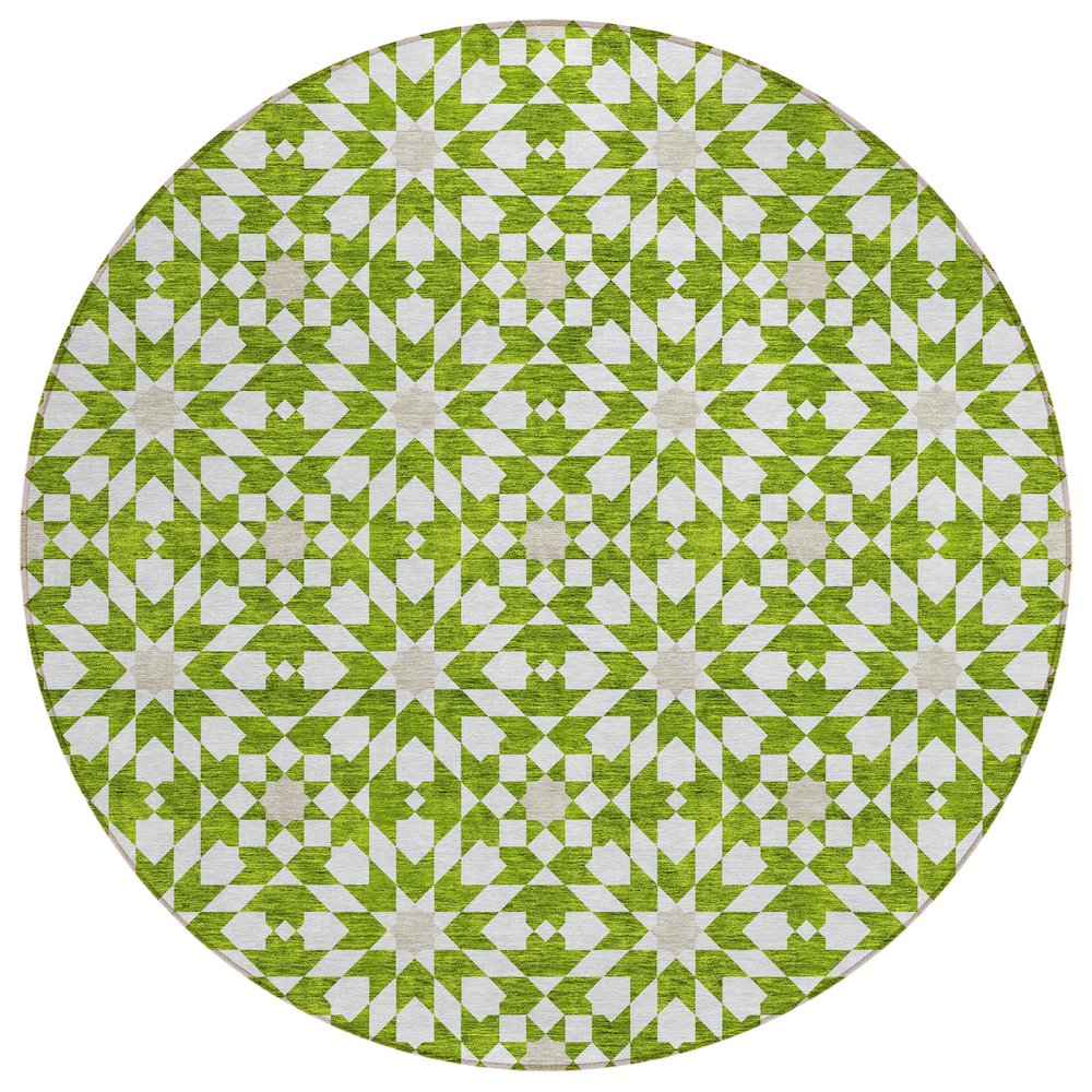 Chantille ACN734 Green 8' x 8' Rug. Picture 1