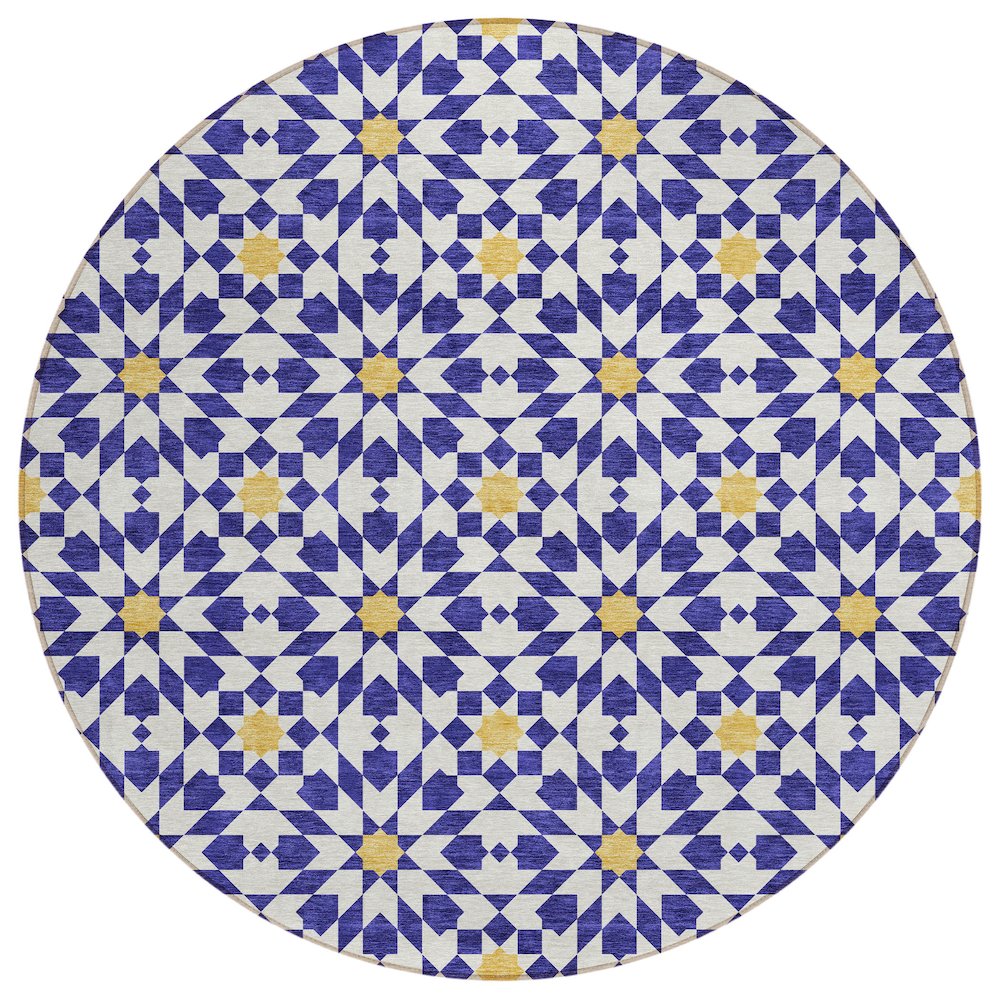 Chantille ACN734 Blue 8' x 8' Rug. Picture 1