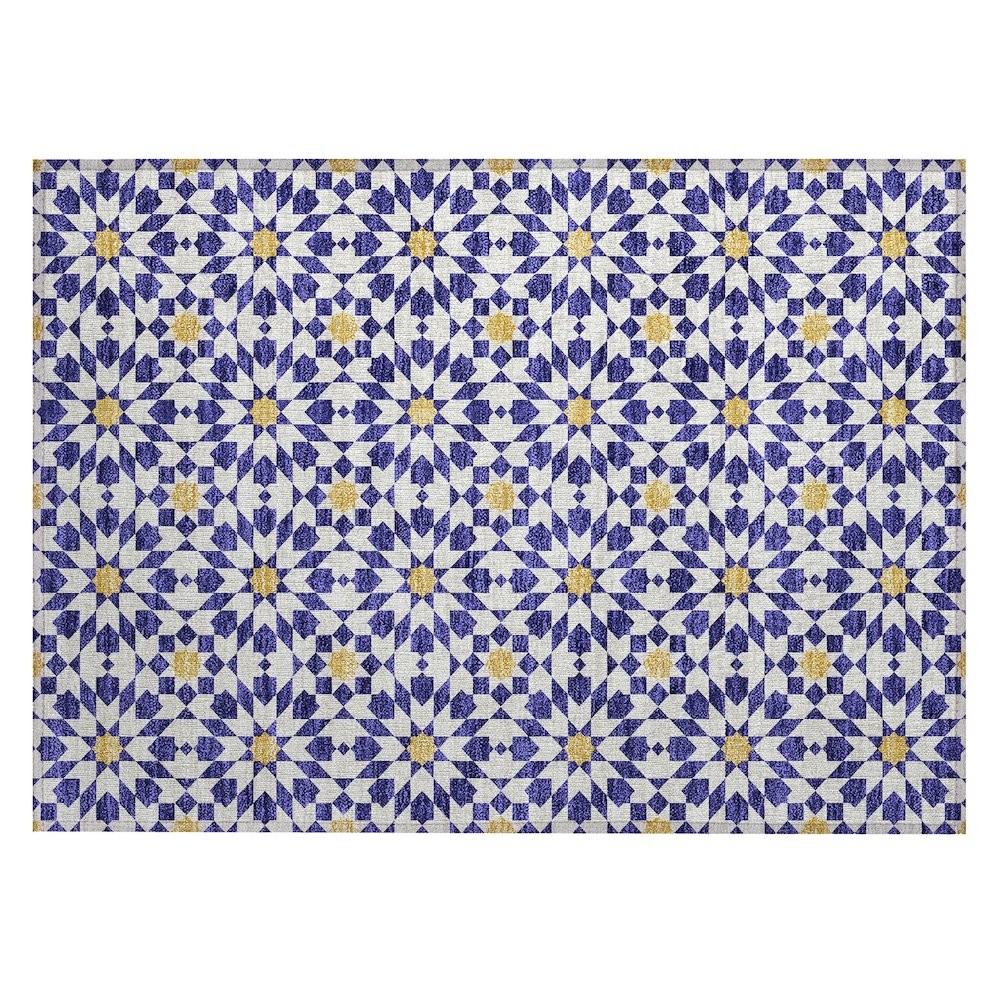 Chantille ACN734 Blue 1'8" x 2'6" Rug. Picture 1