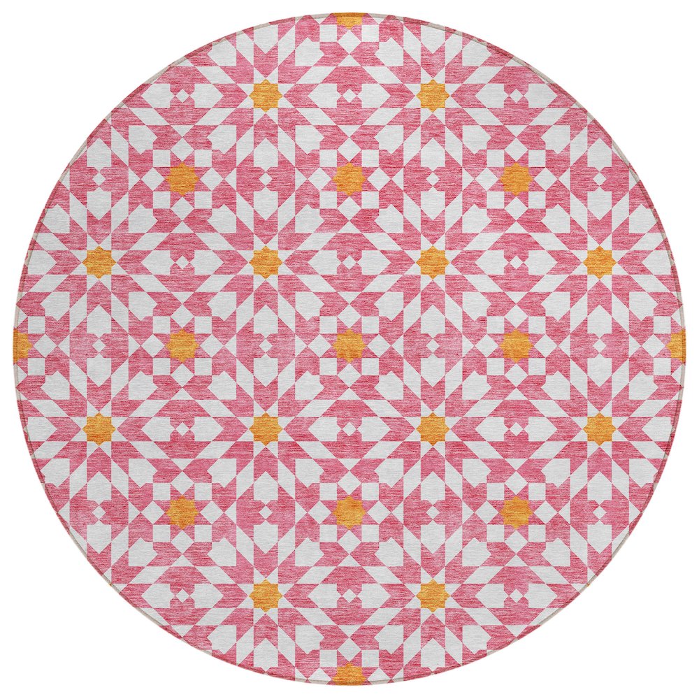 Chantille ACN734 Pink 8' x 8' Rug. Picture 1