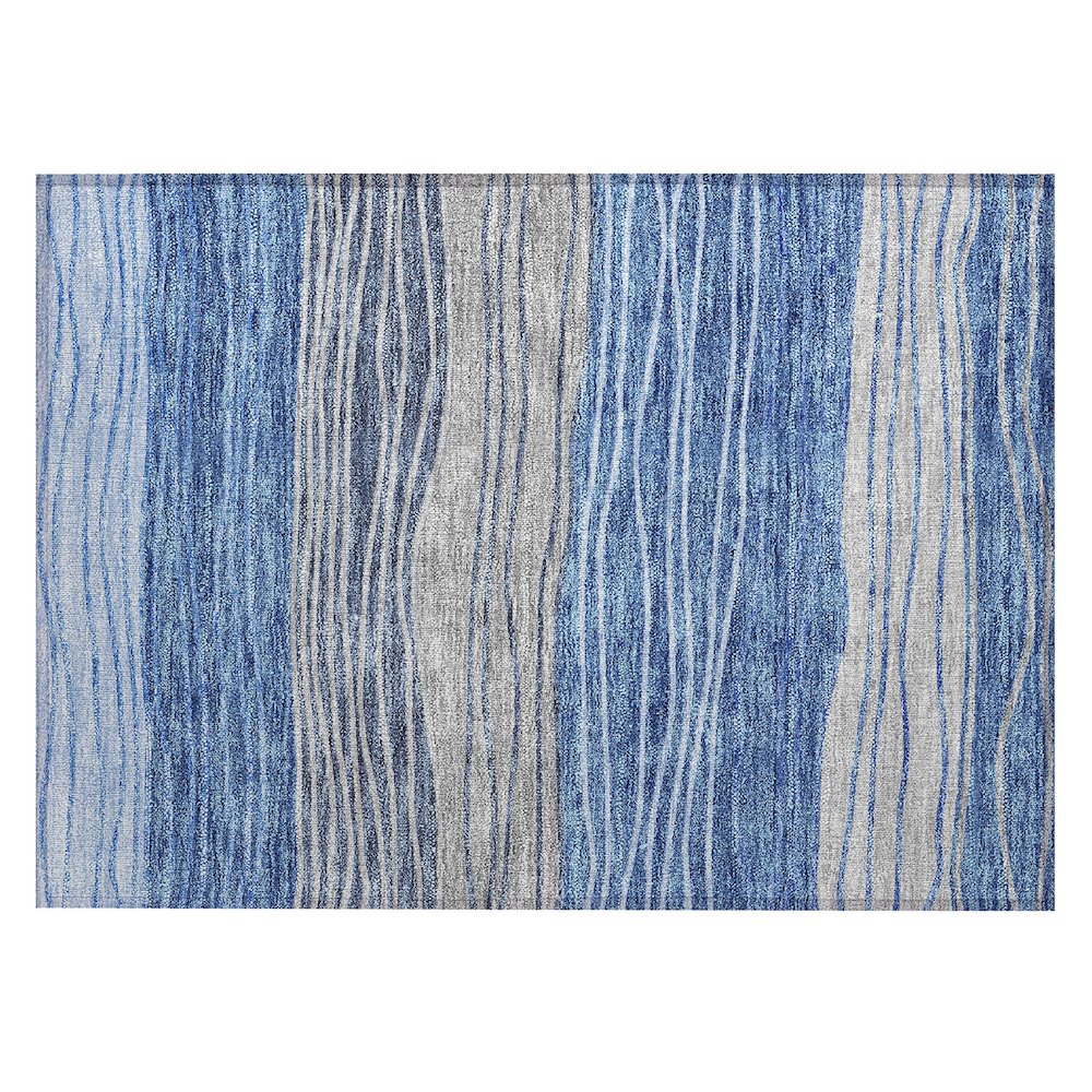 Chantille ACN735 Blue 1'8" x 2'6" Rug. Picture 1