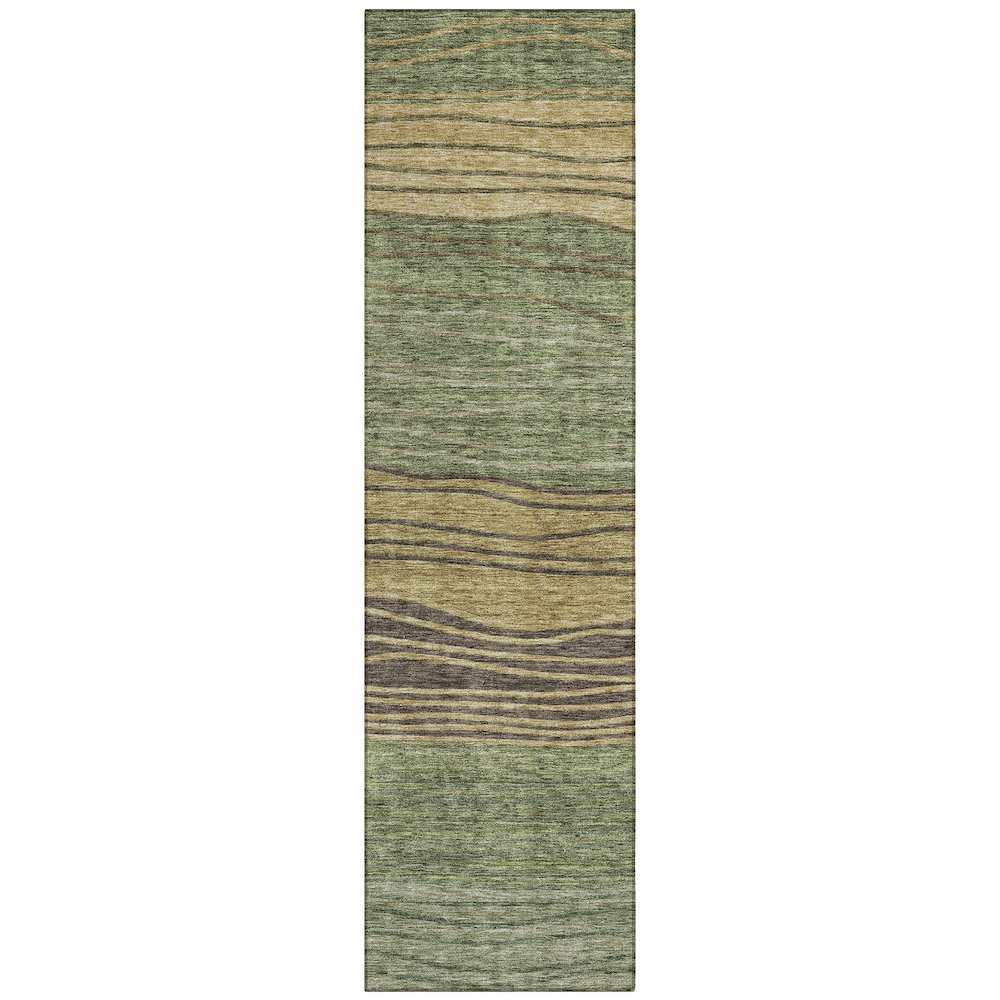 Chantille ACN735 Green 2'3" x 7'6" Rug. Picture 1