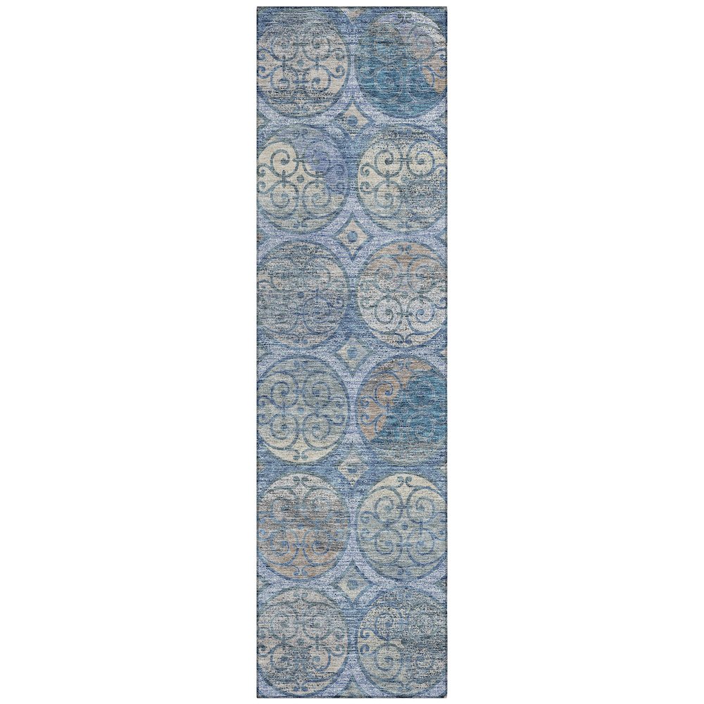 Chantille ACN738 Blue 2'3" x 7'6" Rug. Picture 1