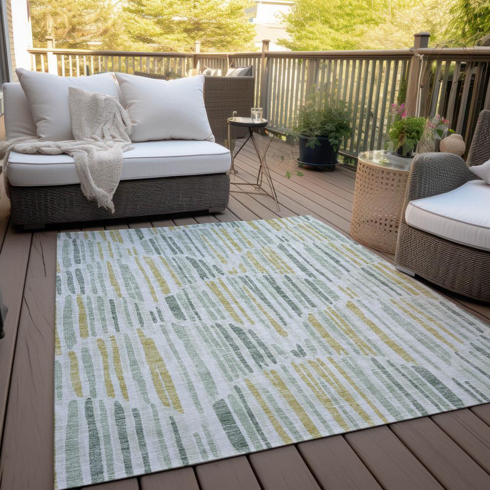 Chantille ACN739 Green 2'6" x 3'10" Rug. Picture 8