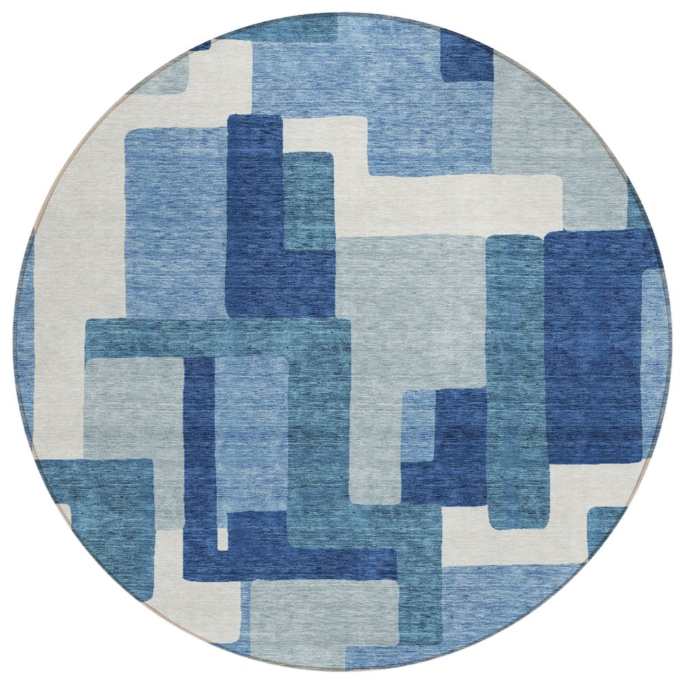 Chantille ACN740 Blue 8' x 8' Rug. Picture 1