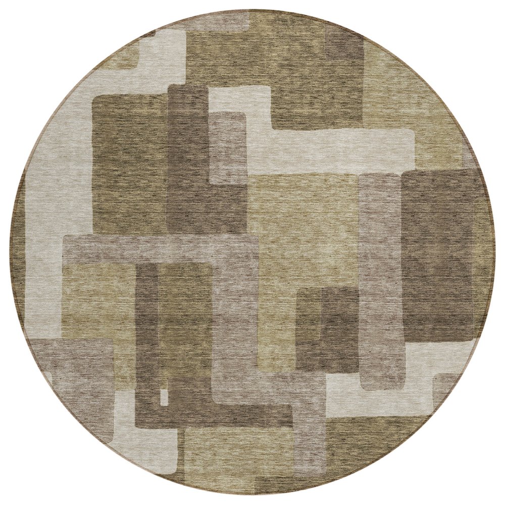 Chantille ACN740 Brown 8' x 8' Rug. Picture 1