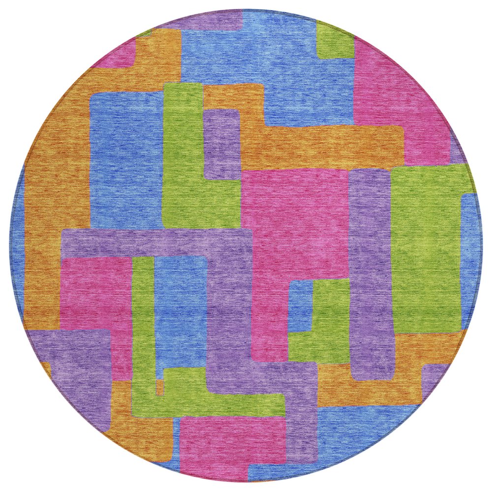 Chantille ACN740 Purple 8' x 8' Rug. Picture 1