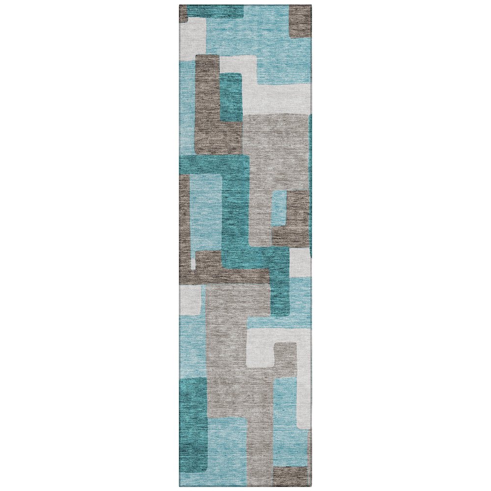 Chantille ACN740 Teal 2'3" x 7'6" Rug. Picture 1
