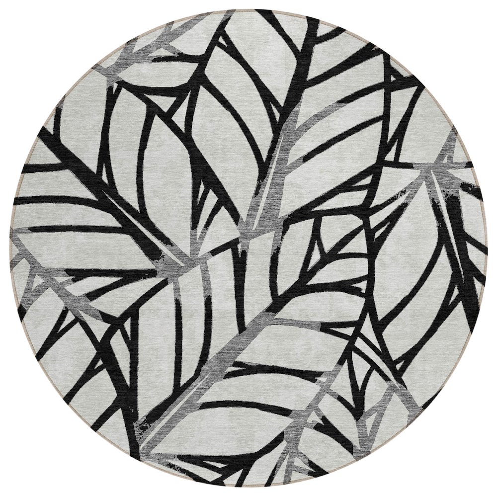 Chantille ACN741 Black 8' x 8' Rug. Picture 1