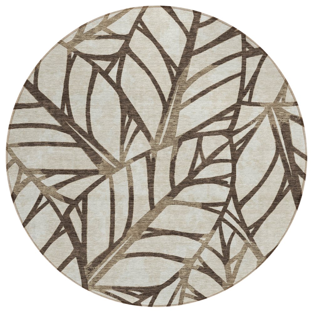 Chantille ACN741 Brown 8' x 8' Rug. Picture 1